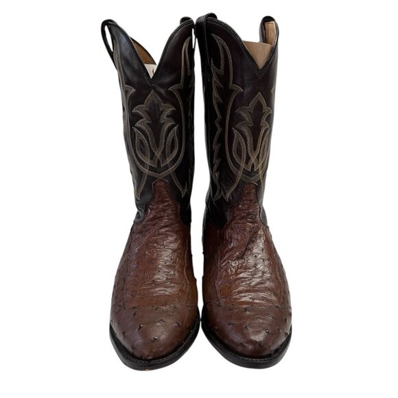 Tony Lama Full Quill Ostrich Western Cowboy Boots SIZE 11D Made in USA main image 8